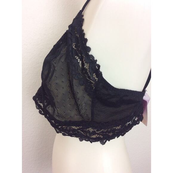 Savage x Fenty Lingerie Bra Lace Trim Swiss Dot Sheer - Picture 6 of 11